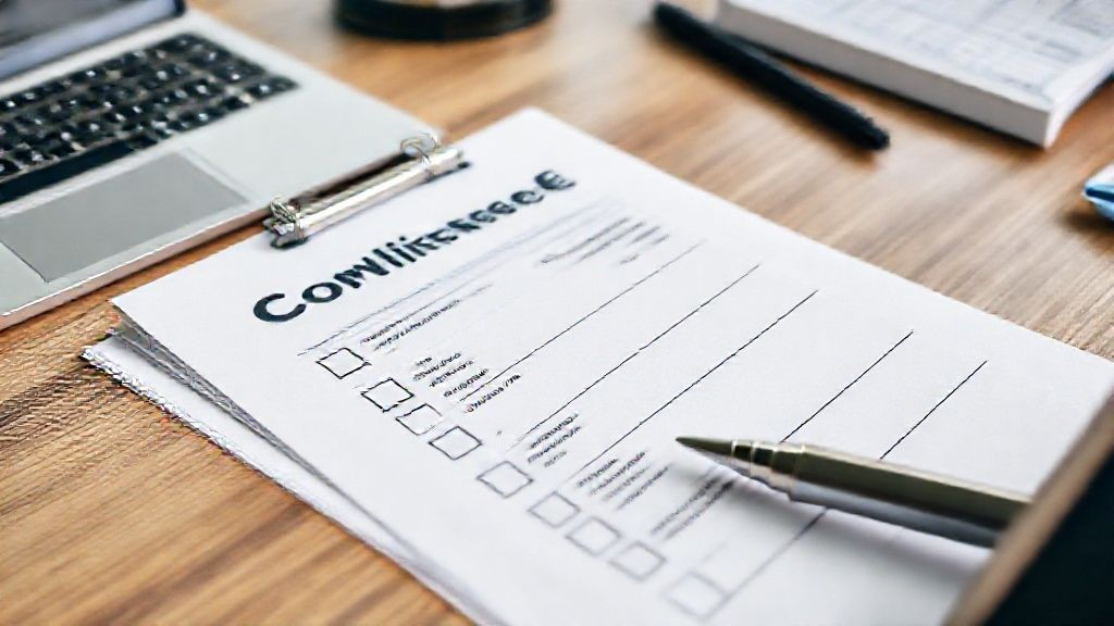 办公桌上放着合规清单和日历,旁边有笔和笔记本电脑,代表公司管理、审计和税务申报要求,呈现出有组织和高效的形象 办公桌上放着合规清单和日历,旁边有笔和笔记本电脑,代表公司管理、审计和税务申报要求,呈现出有组织和高效的形象