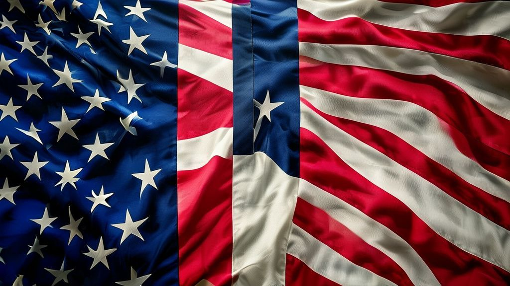 英国和美国国旗与商业元素