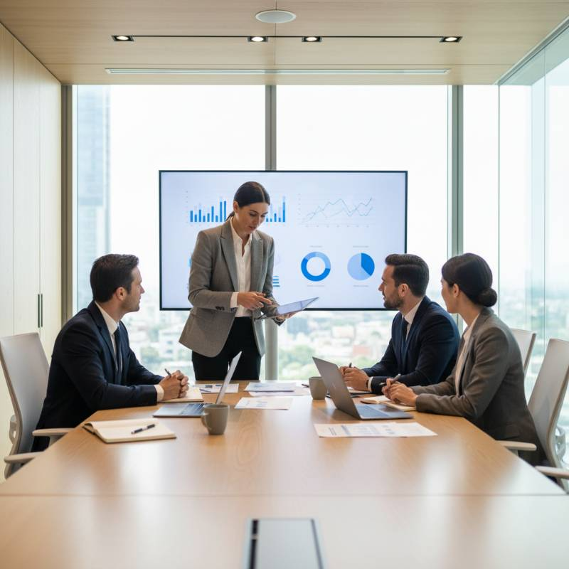 Professional business consultation meeting